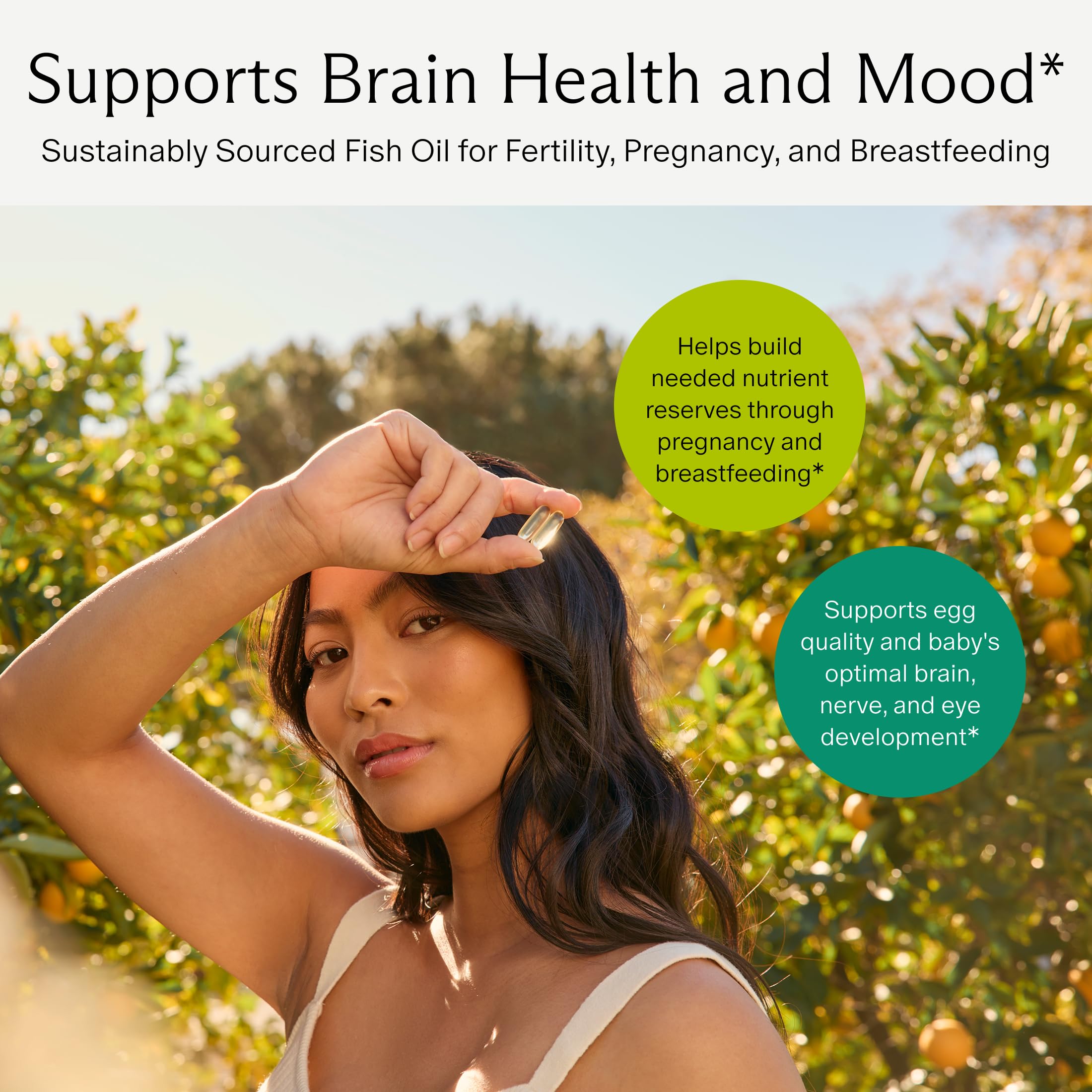 Needed Prenatal Omega-3 plant-based softgels gelatin-free for easy swallowing.