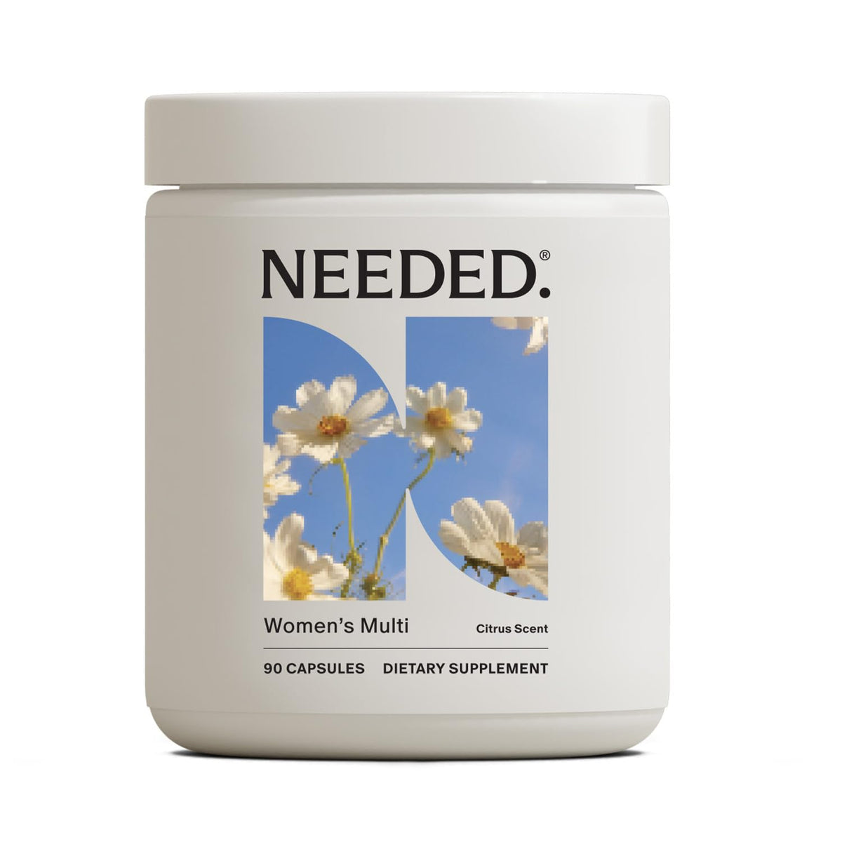 Needed Women’s Multivitamin bottle for daily wellness and balance.