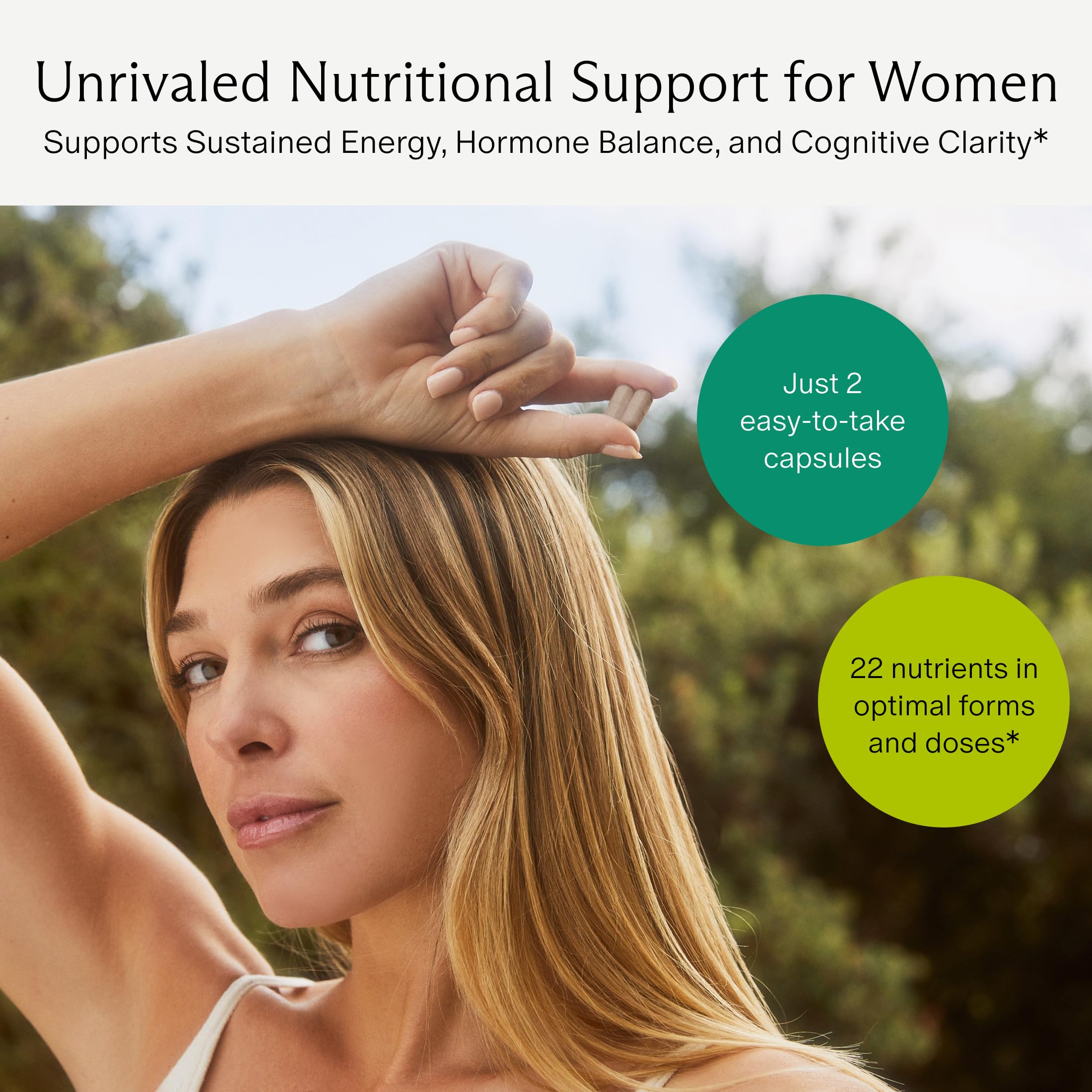 Needed Women’s Multivitamin morning routine scene for daily energy