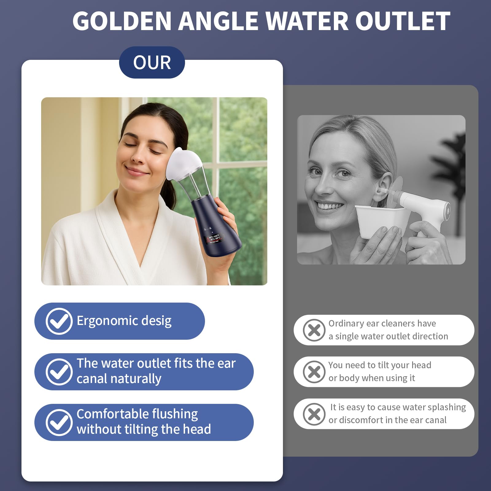 NEGAHU blue ear cleaner in use for home care routine
