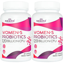 Negima Menopause bottle of probiotics supports gut health and menopausal comfort