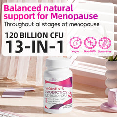 Negima herbs and botanicals blend visual emphasizes 13-in-1 formula for menopause support