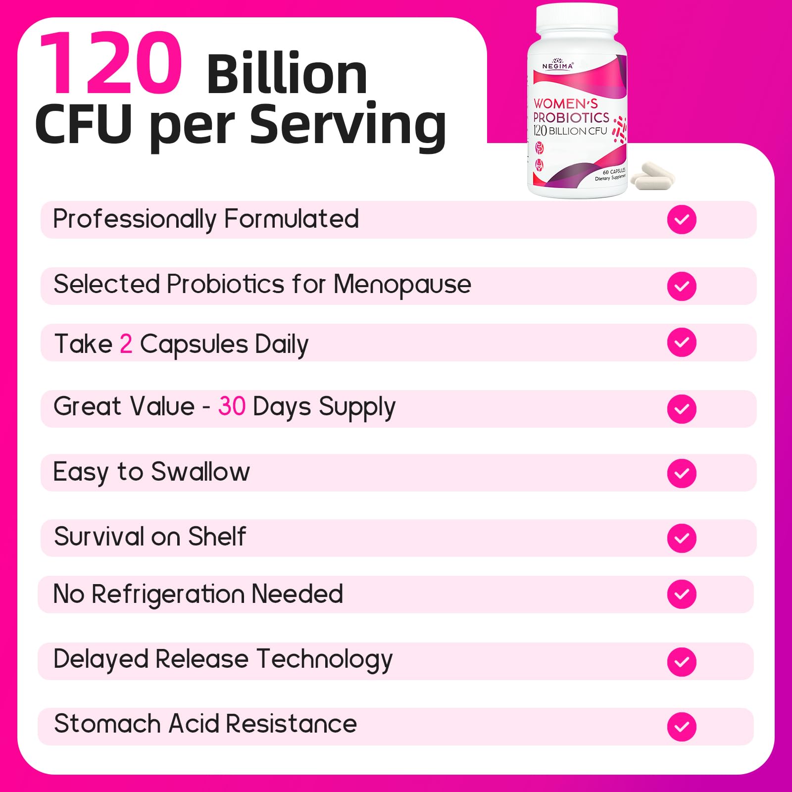 Negima Menopause vegan soy-free gluten-free formula for daily use