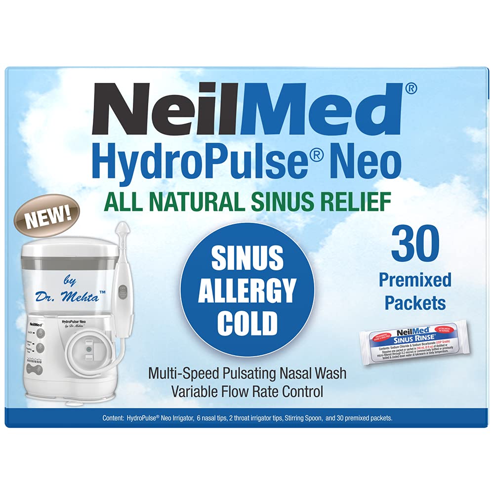 NeilMed HydroPulse Neo base unit with compact design for convenient nasal irrigation