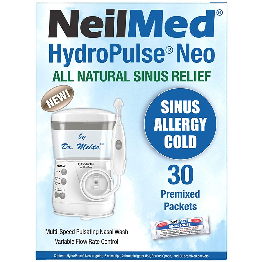 NeilMed HydroPulse Neo premixed packets ready to use for rinses