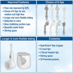 NeilMed HydroPulse Neo sinus tips array for adjustable flow levels