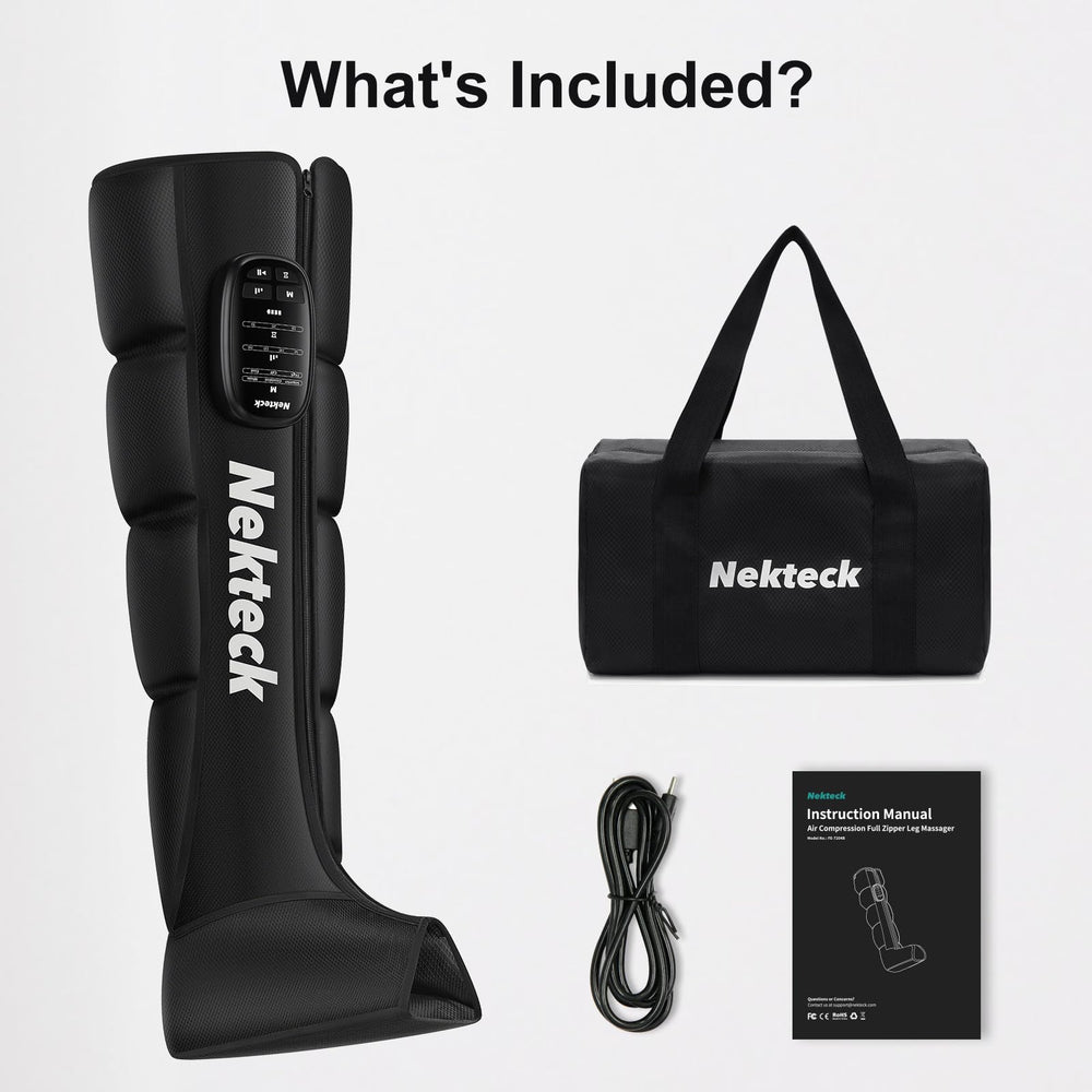 Nekteck leg massager intelligent sensing adjusts pressure for comfort