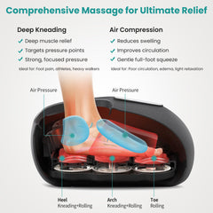 Nekteck foot massager in 3-mode setup for customizable relaxation