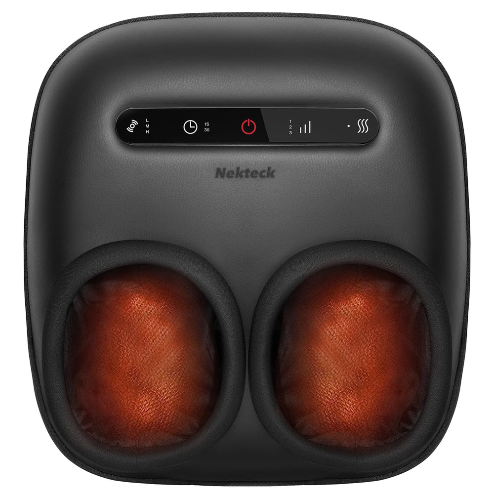 Nekteck foot massager with heat, upgraded 2026, soothing warmth for tired feet