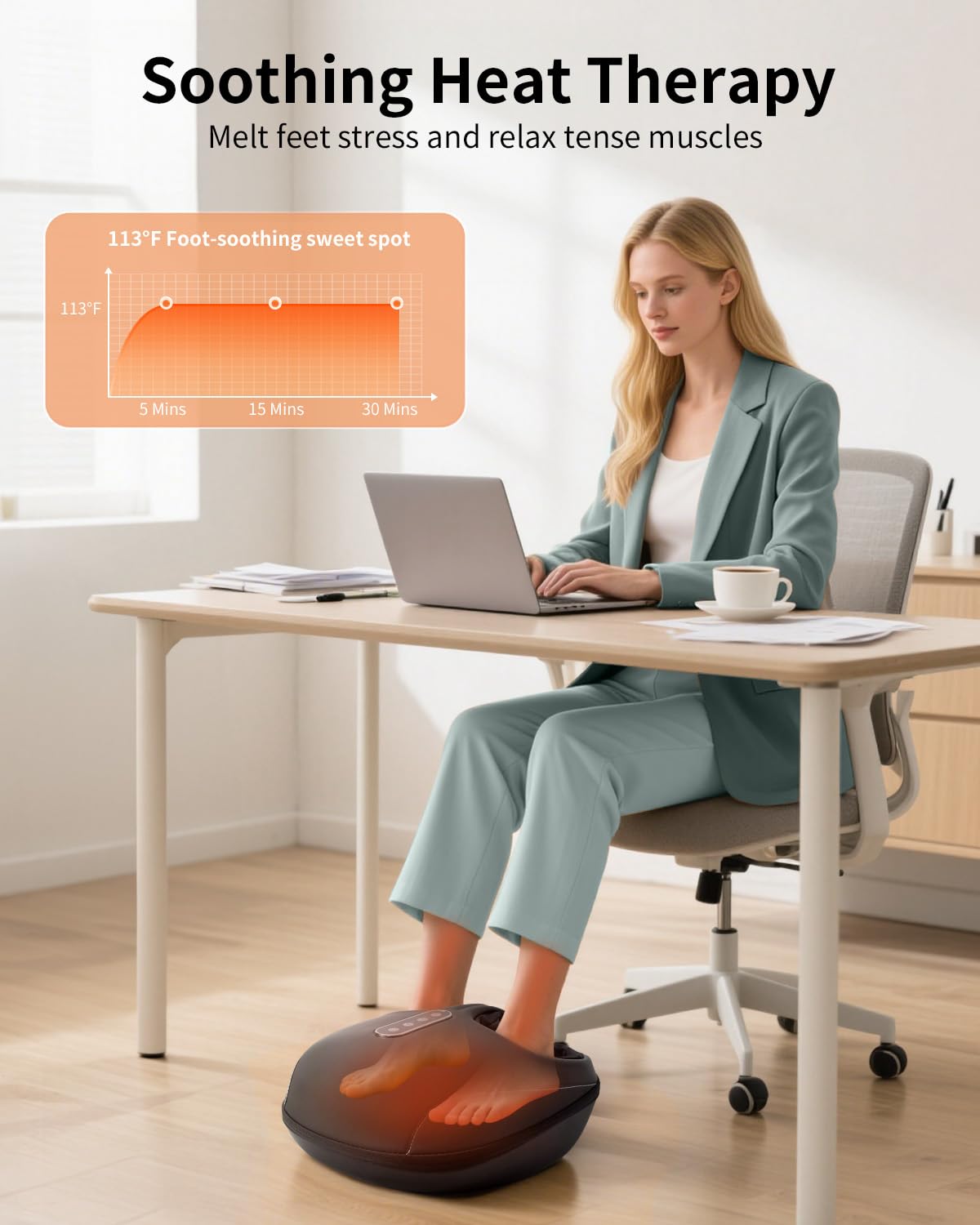 Nekteck foot massager remote control for convenient wireless operation.