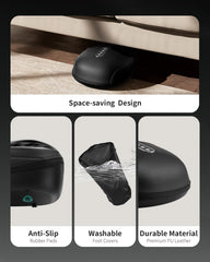 Nekteck compact under-desk design fits neatly under a desk.