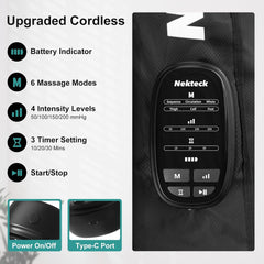 Nekteck four-chamber leg massager delivering targeted compression