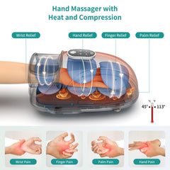 Nekteck hand massager with acupressure beads for deep palm-to-finger relief