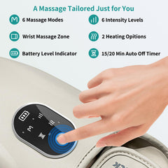 Nekteck hand massager airbags provide even pressure across the hand