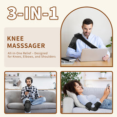 Nekteck knee massager offers 3 vibration modes for your preferred sensation