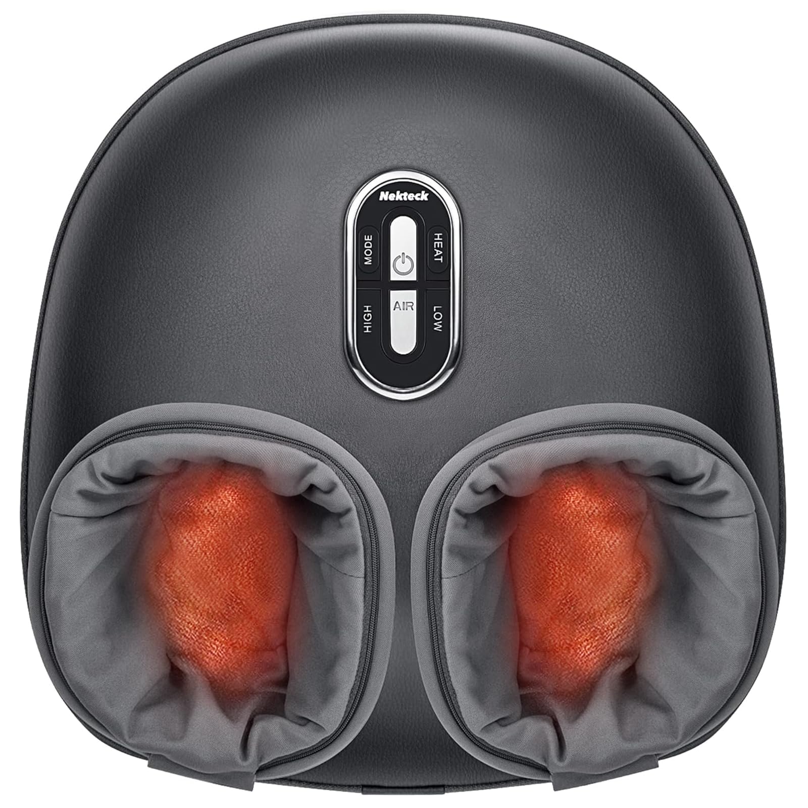 Nektек Shiatsu Foot Massager with Heat showing soothing warmth for tired feet after work