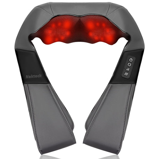 Nekteck Shiatsu Neck Massager front view for targeted neck relief and relaxation.