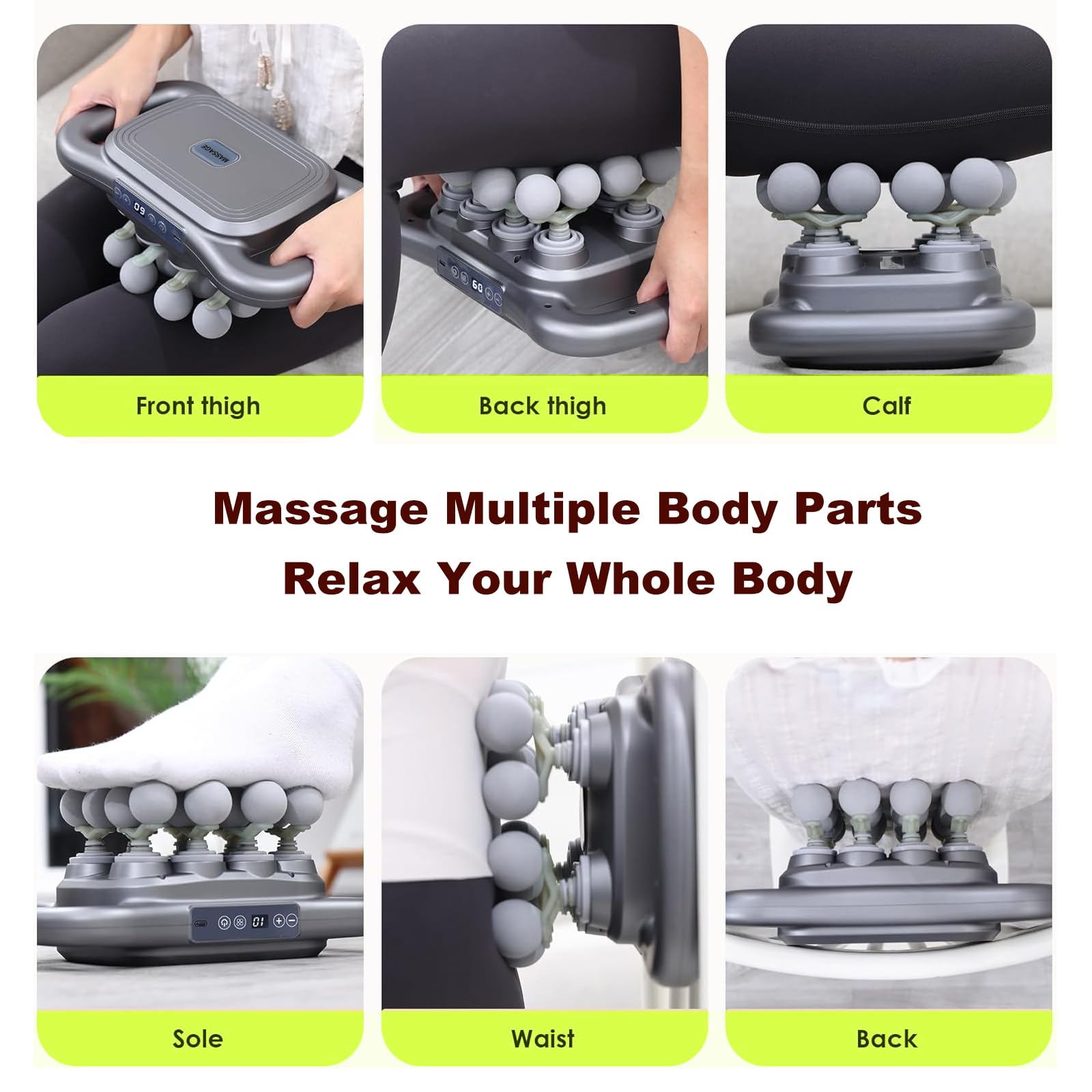 ergonomic grip on nektron massage gun for comfortable operation