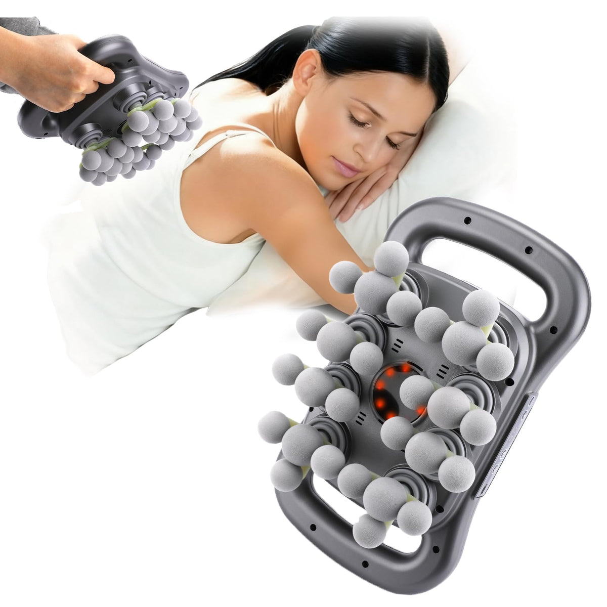 nektron 28-head massage gun set front view for home use