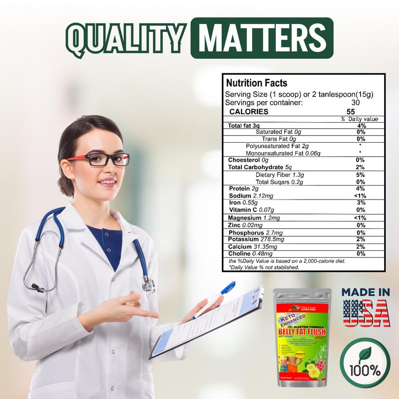 NELCIA'S NATURAL HERBS label back showcasing probiotic blend for gut health.