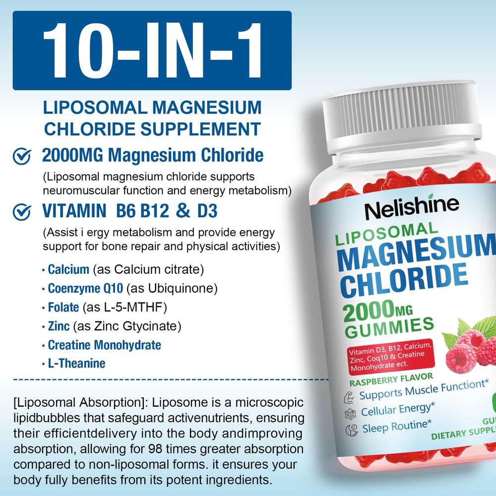 Nelishine gummies serving two per day for convenient routine