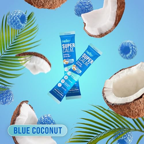 Nello SuperCalm blue coconut canister for daily calm and focus