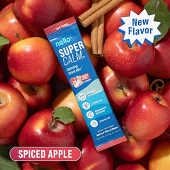 Nello Supercalm canister labeled Spiced Apple for daily use