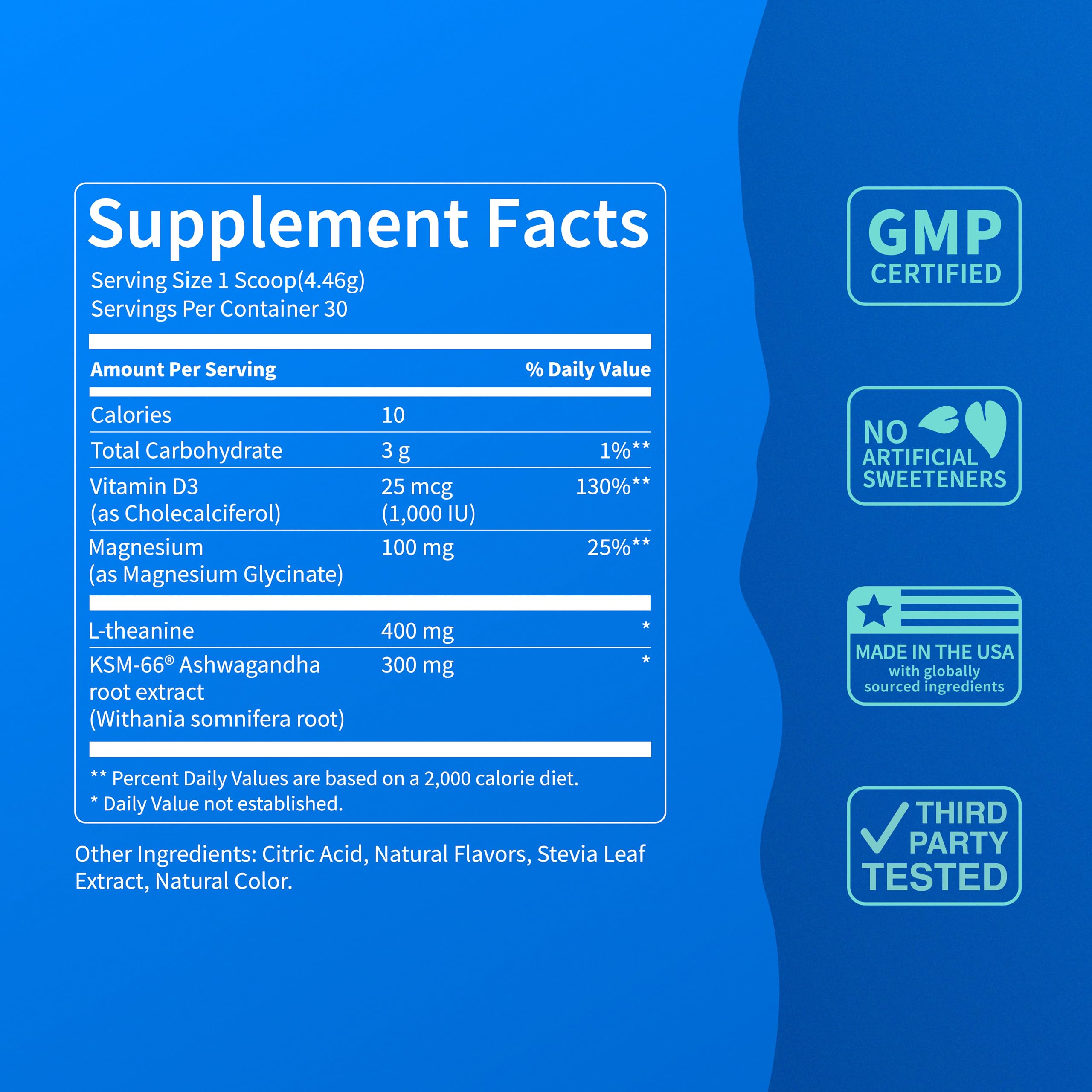 KSM-66 Ashwagandha and magnesium glycinate blend for potential restful nights