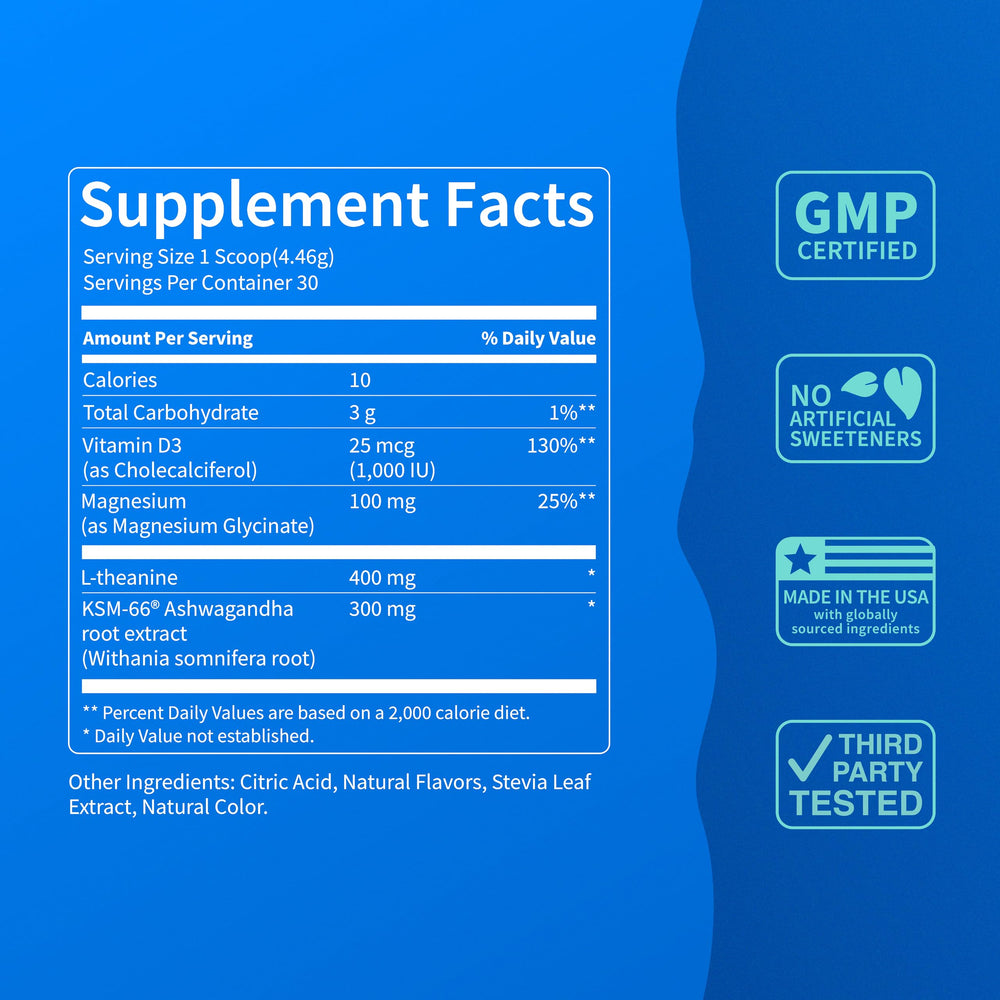 KSM-66 Ashwagandha and magnesium glycinate blend for potential restful nights