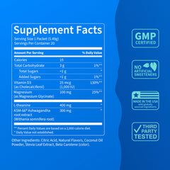 Nello magnesium glycinate and vitamins highlight clean ingredients for daily vitality.
