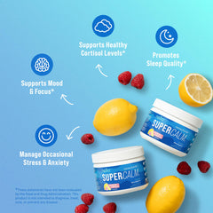 Nello Supercalm powder scoop demonstrating convenient serving for daytime calm moments