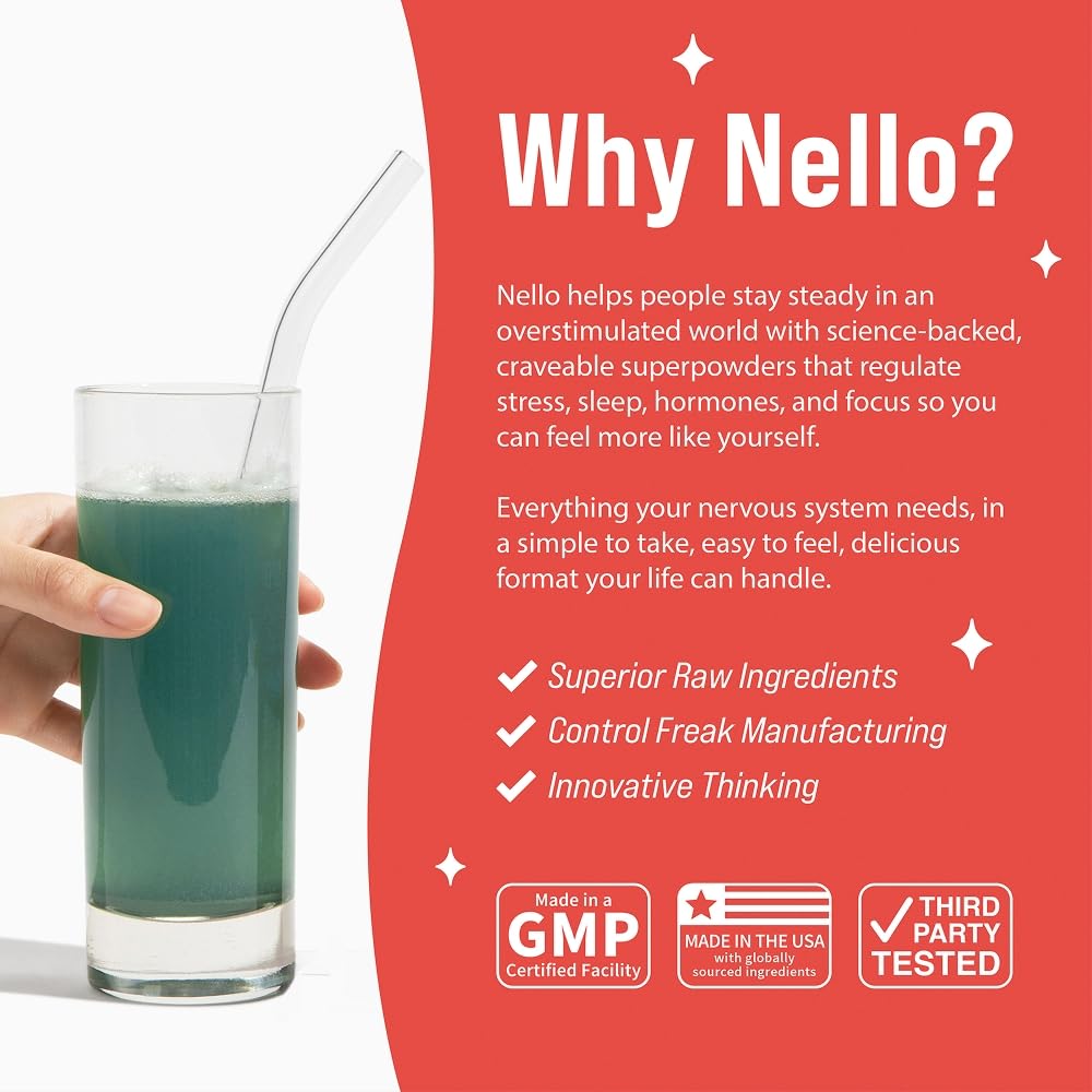 Nello Superfocus ingredients collage highlighting Alpha-GPC and Lion's Mane for focus support