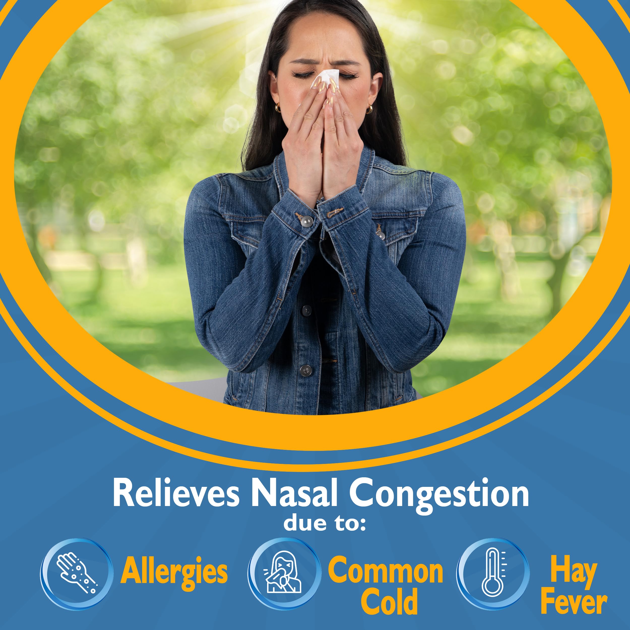 Neo-Synephrine nasal spray in use scene before heading out.