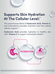 NeoCell Hyaluronic Acid Berry Liquid vitamin C note signals antioxidant content