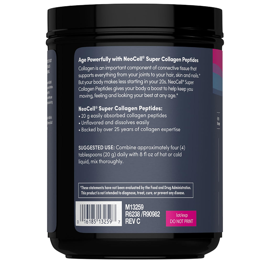 Close-up of hydrolyzed collagen peptides in NeoCell powder