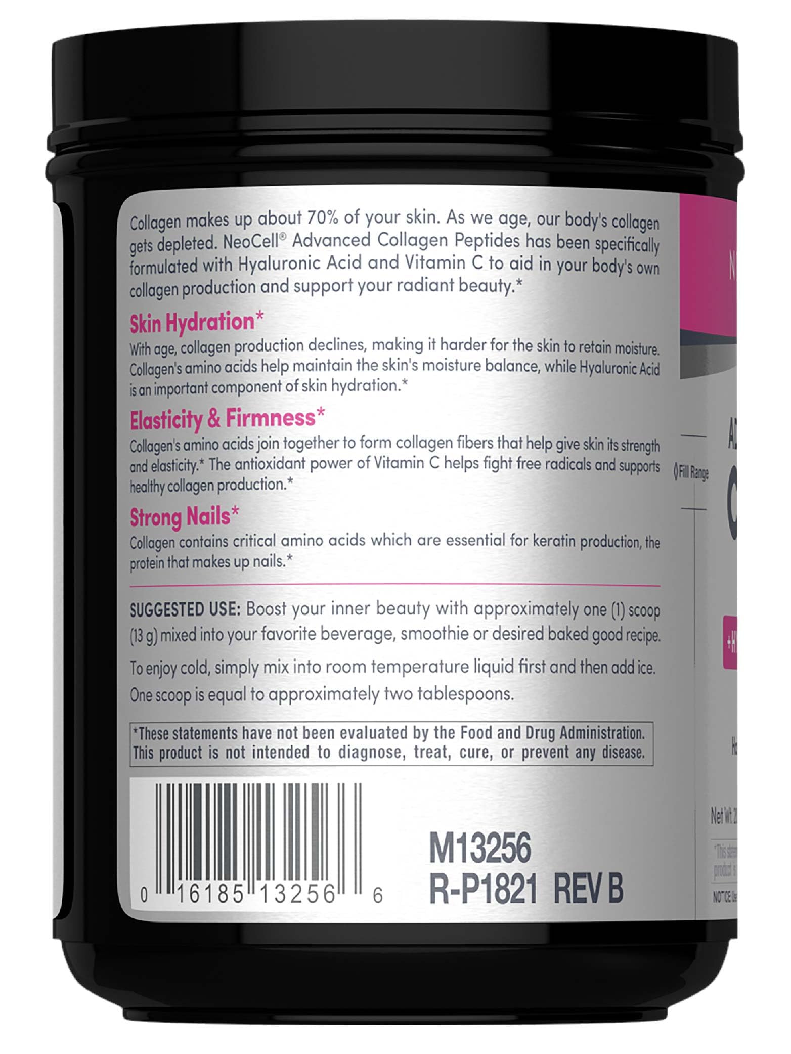Hydrolyzed NeoCell collagen peptides may aid absorption in your routine.