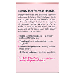 NeoCell bottle label highlighting 10 collagen types and gluten-free formula.