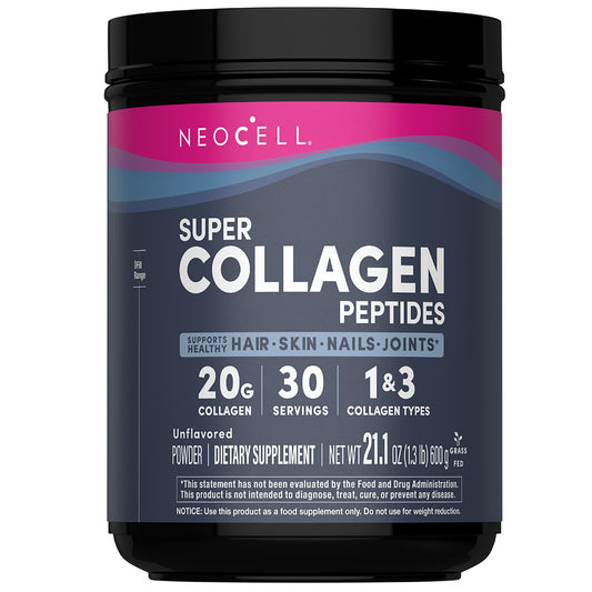 NeoCell Super Collagen Peptides tub front for skin, hair, nails and joints