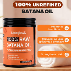 Neoglowly Batana Oil balm jar ready for easy application and masking