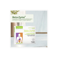 NeoLife Beta-Zyme packets illustrate convenient daily servings for on-the-go digestion.
