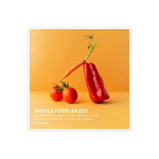Close-up of softgels reveals a versatile carotenoid blend from tomato and carrot sources.