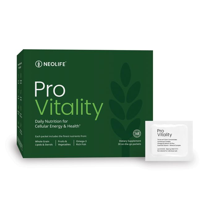 NeoLife Pro Vitality packets closeup for convenient daily nutrition