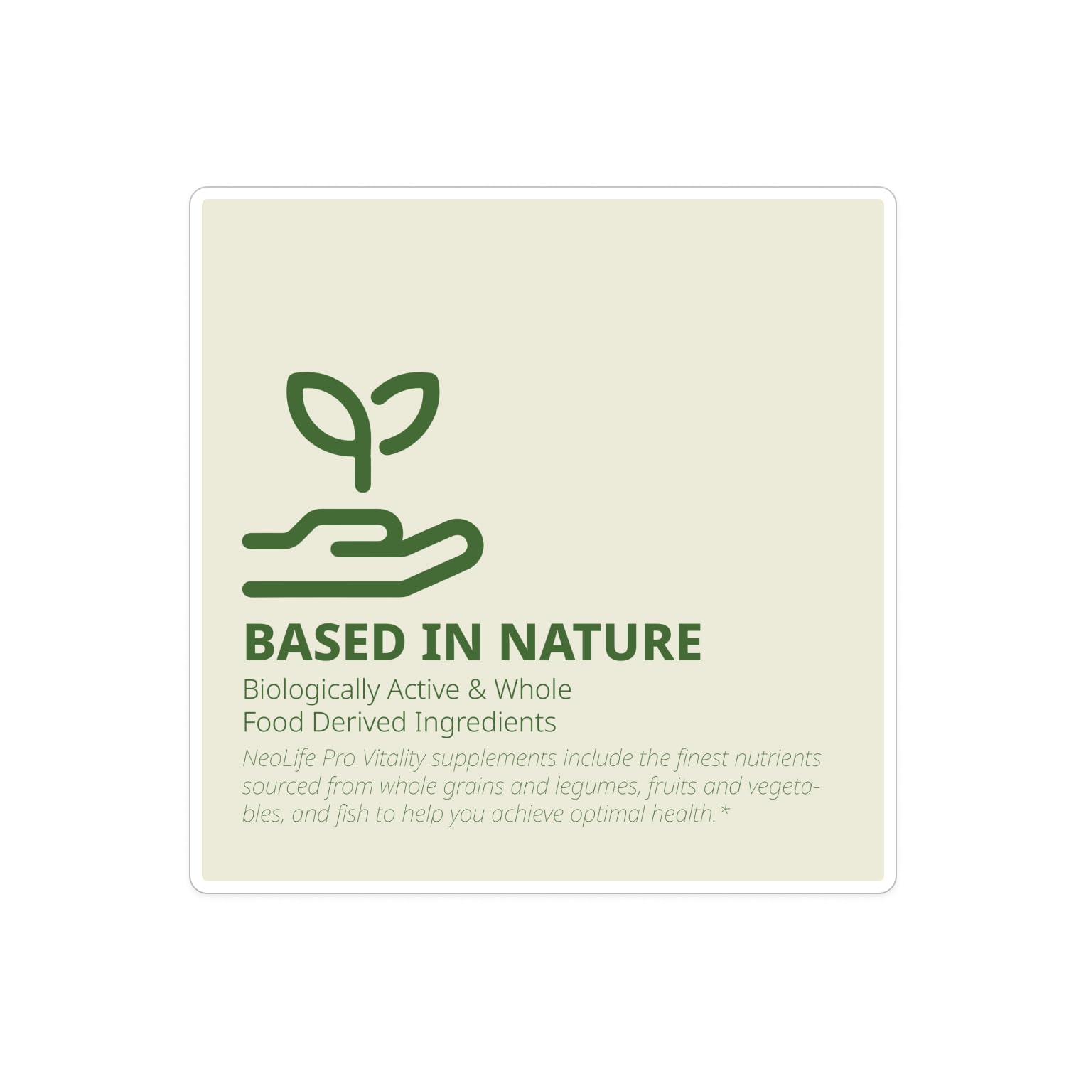 NeoLife Pro Vitality Tre-En-En grain concentrates visual illustrating nutrient balance
