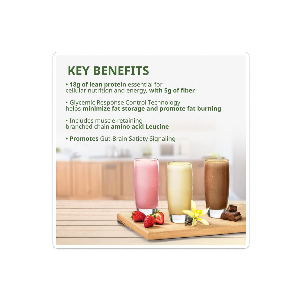 NeoLifeShake Creamy Vanilla shaker ready for a quick protein-rich meal.