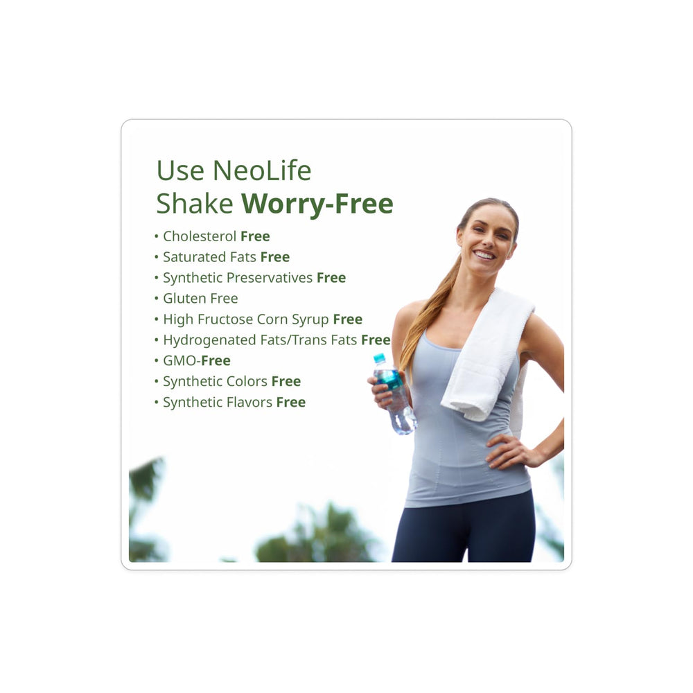 NeoLife Shake mixing shaker with liquid shows quick, creamy texture in seconds.