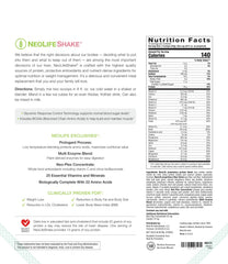 NeoLife Shake on-the-go serving illustrates easy, ready-to-mix nutrition for workouts.