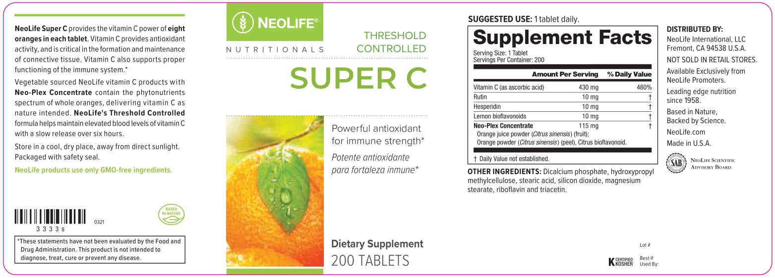 NeoLife Super C Acerola cherries component highlighting natural vitamin C origin.