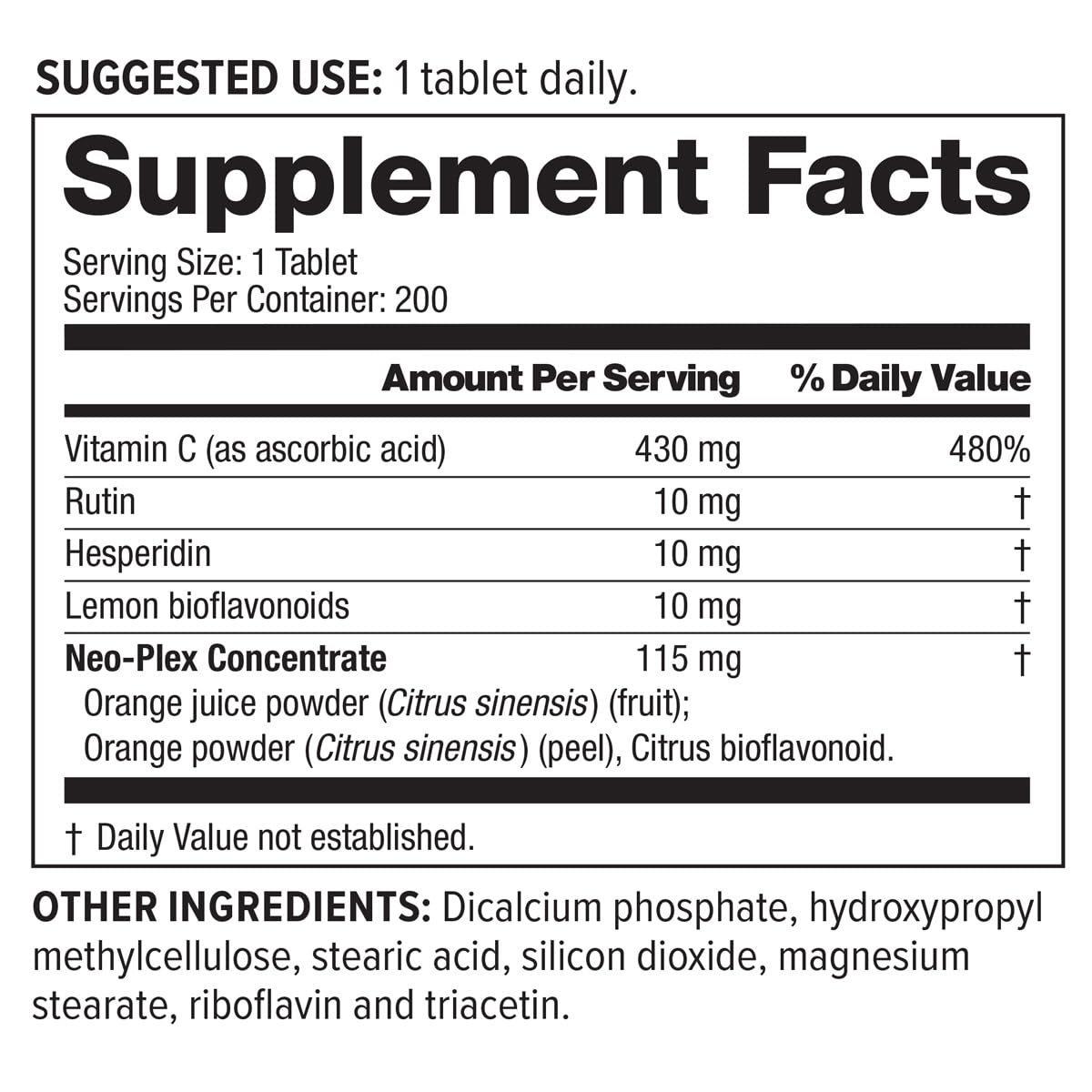 NeoLife Super C tablet ready to take fits into a simple daily routine.