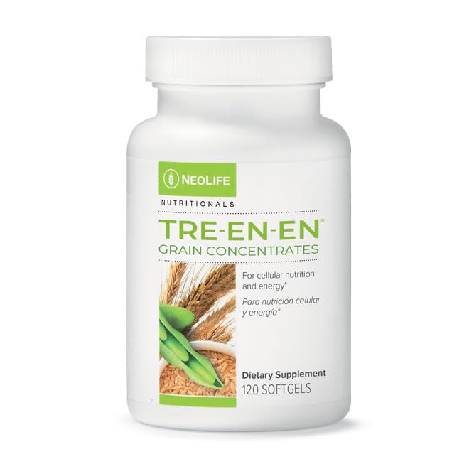 NeoLife TRE-en-en bottle front with grain concentrates for daily nourishment