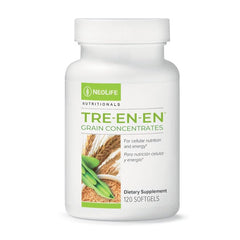 NeoLife TRE-en-en bottle front with grain concentrates for daily nourishment
